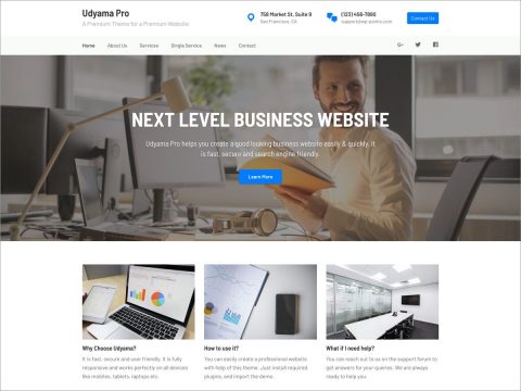 Udyama Pro - Business WordPress Theme